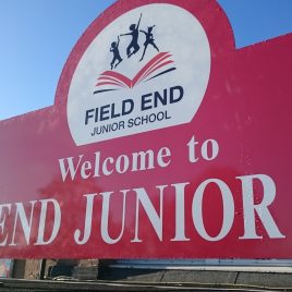 field end school sign